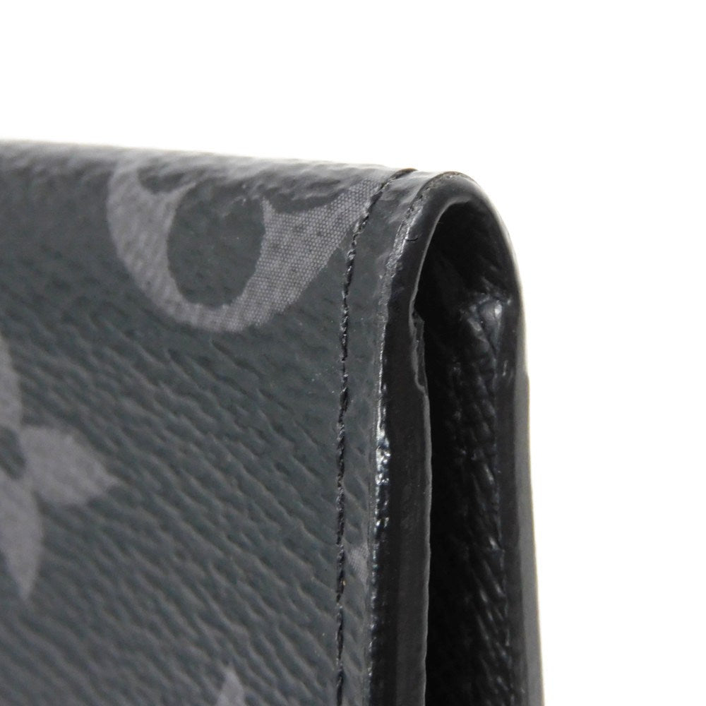 LOUIS VUITTON Coin case M63536 Monogram Eclipse canvas x grain leather black Monogram Eclipse Portemone Jules