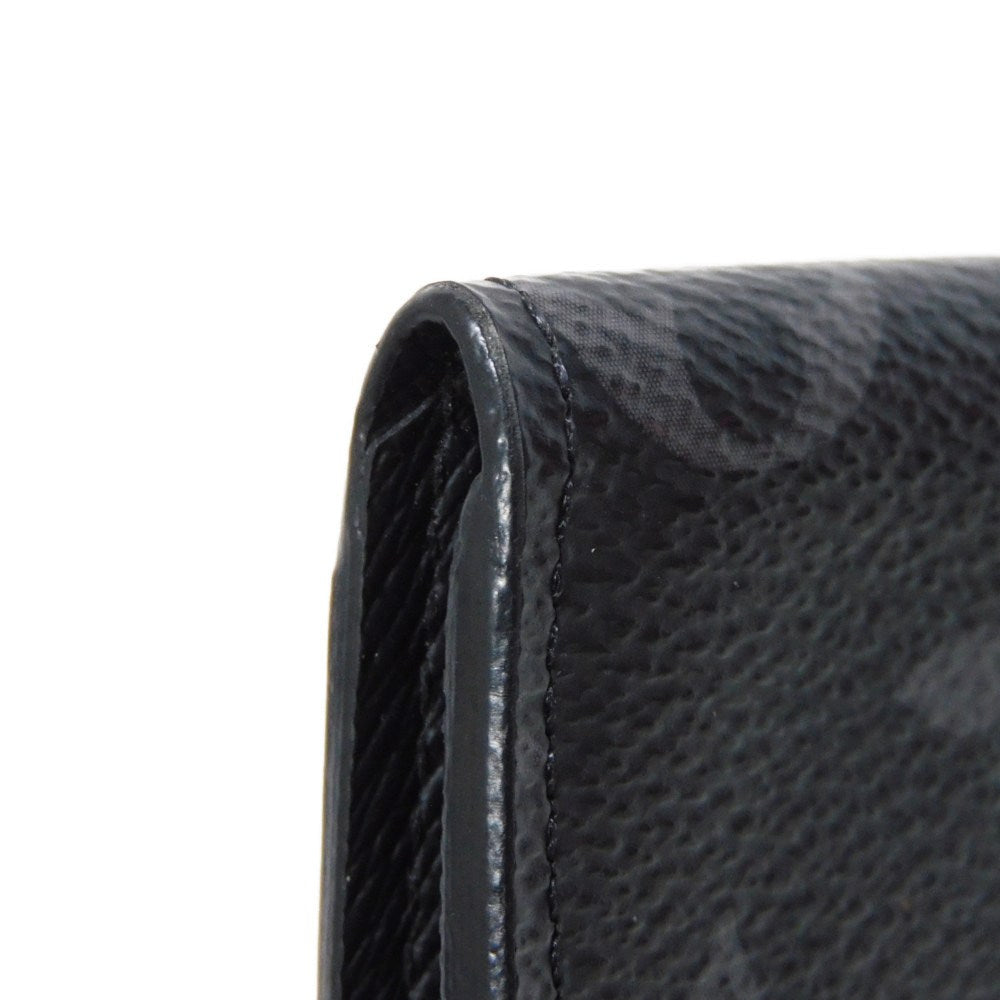 LOUIS VUITTON Coin case M63536 Monogram Eclipse canvas x grain leather black Monogram Eclipse Portemone Jules