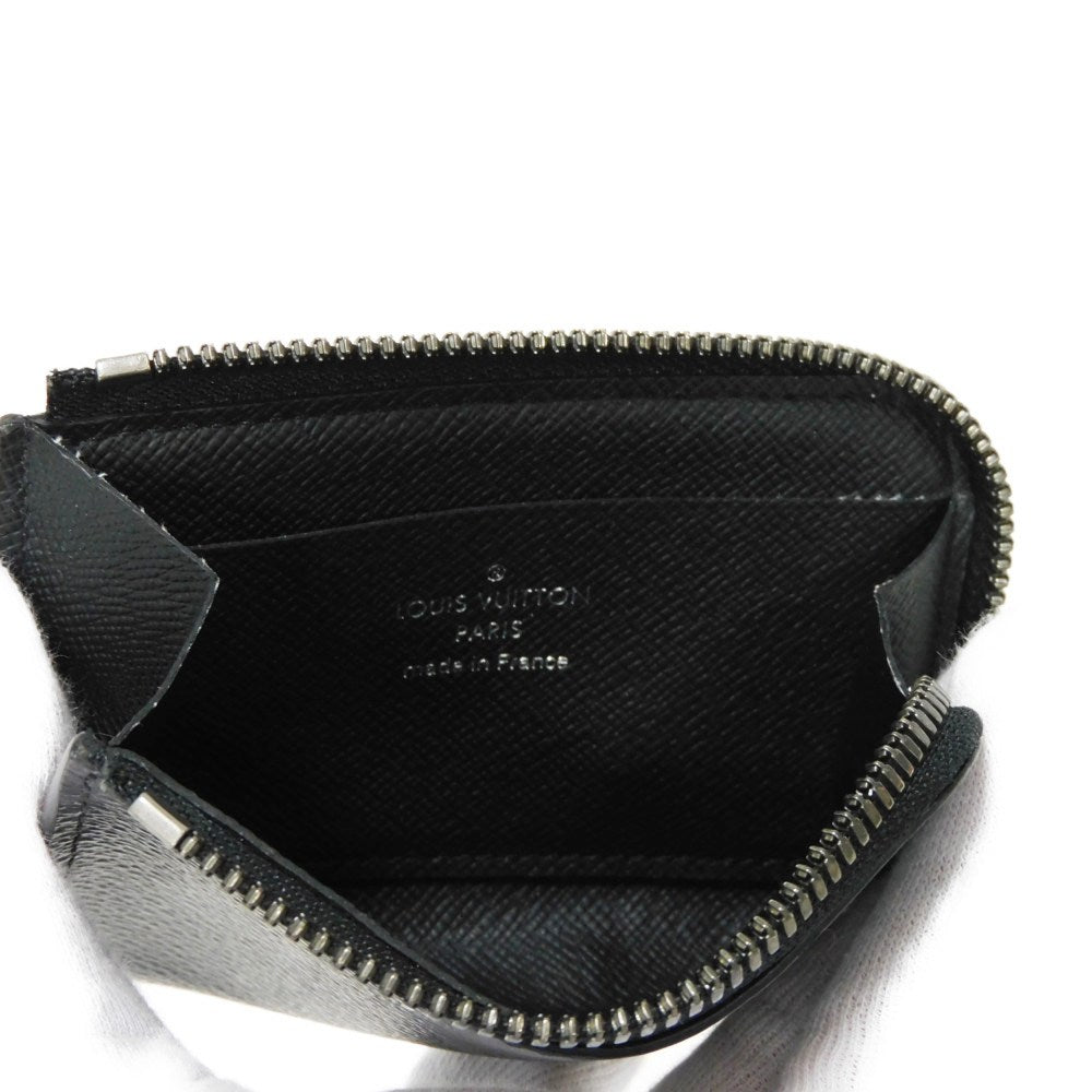 LOUIS VUITTON Coin case M63536 Monogram Eclipse canvas x grain leather black Monogram Eclipse Portemone Jules