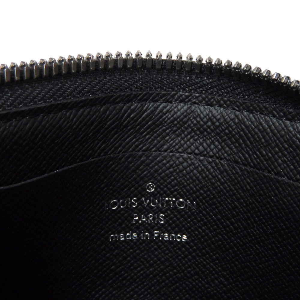 LOUIS VUITTON Coin case M63536 Monogram Eclipse canvas x grain leather black Monogram Eclipse Portemone Jules