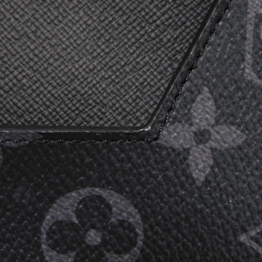 LOUIS VUITTON business bag GI0273 Monogram Eclipse canvas x grain leather Noir Monogram Eclipse Porto Document Frank GM