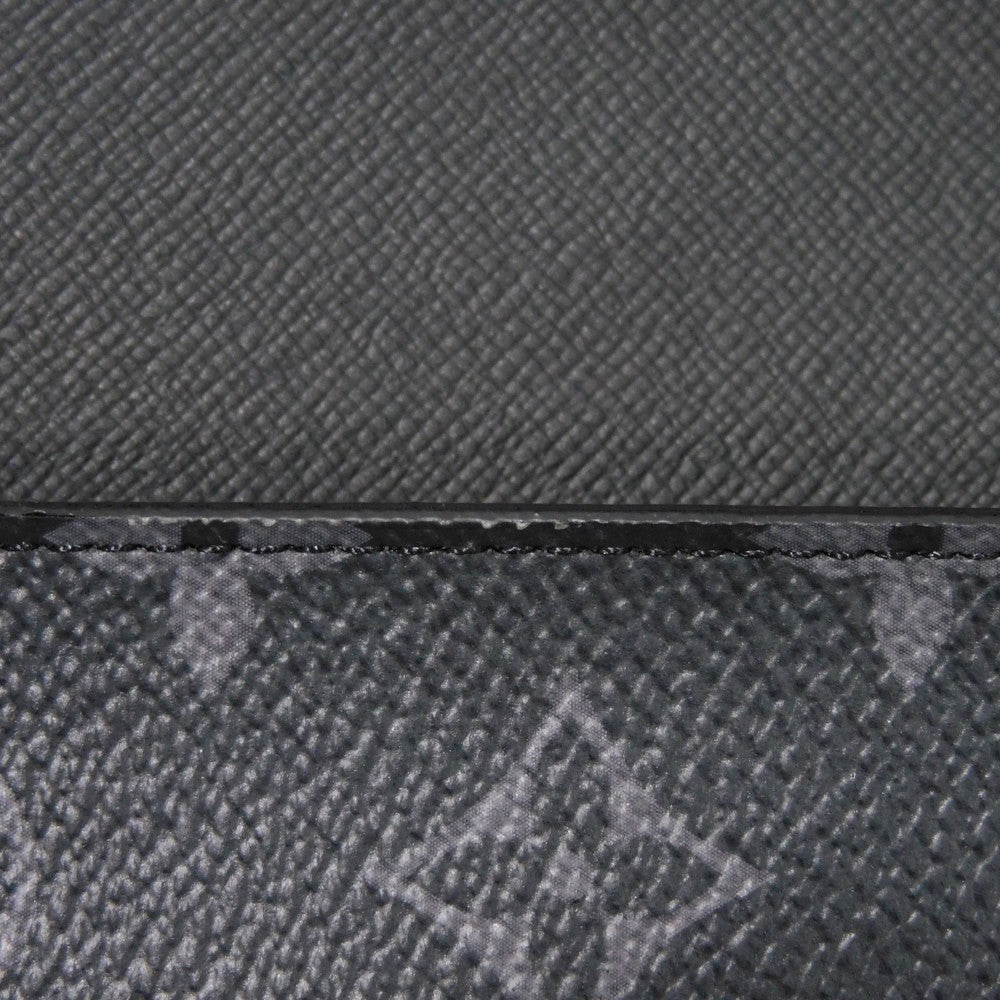 LOUIS VUITTON business bag GI0273 Monogram Eclipse canvas x grain leather Noir Monogram Eclipse Porto Document Frank GM