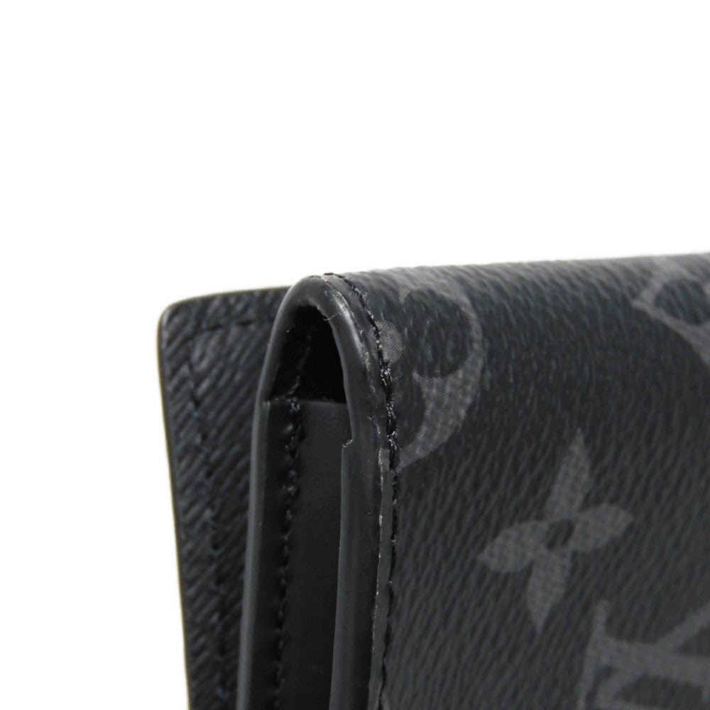 LOUIS VUITTON business bag GI0273 Monogram Eclipse canvas x grain leather Noir Monogram Eclipse Porto Document Frank GM