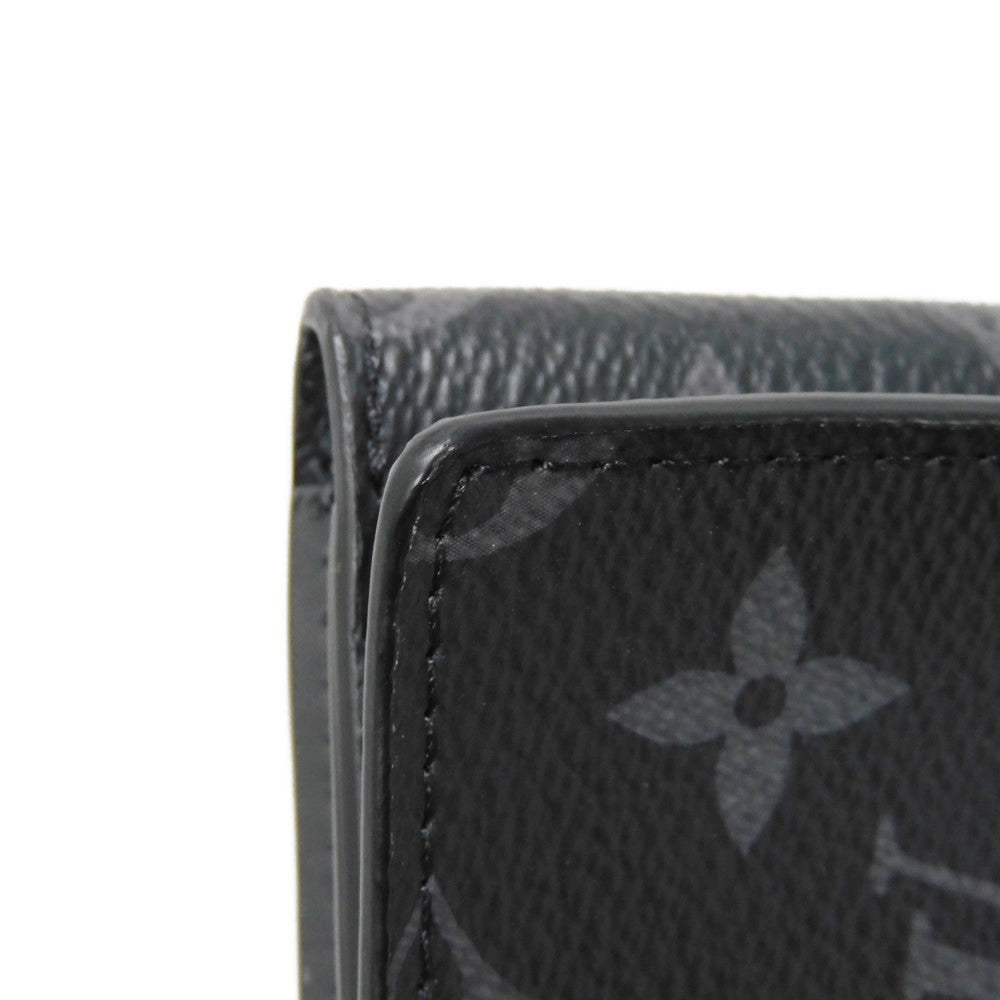 LOUIS VUITTON business bag GI0273 Monogram Eclipse canvas x grain leather Noir Monogram Eclipse Porto Document Frank GM
