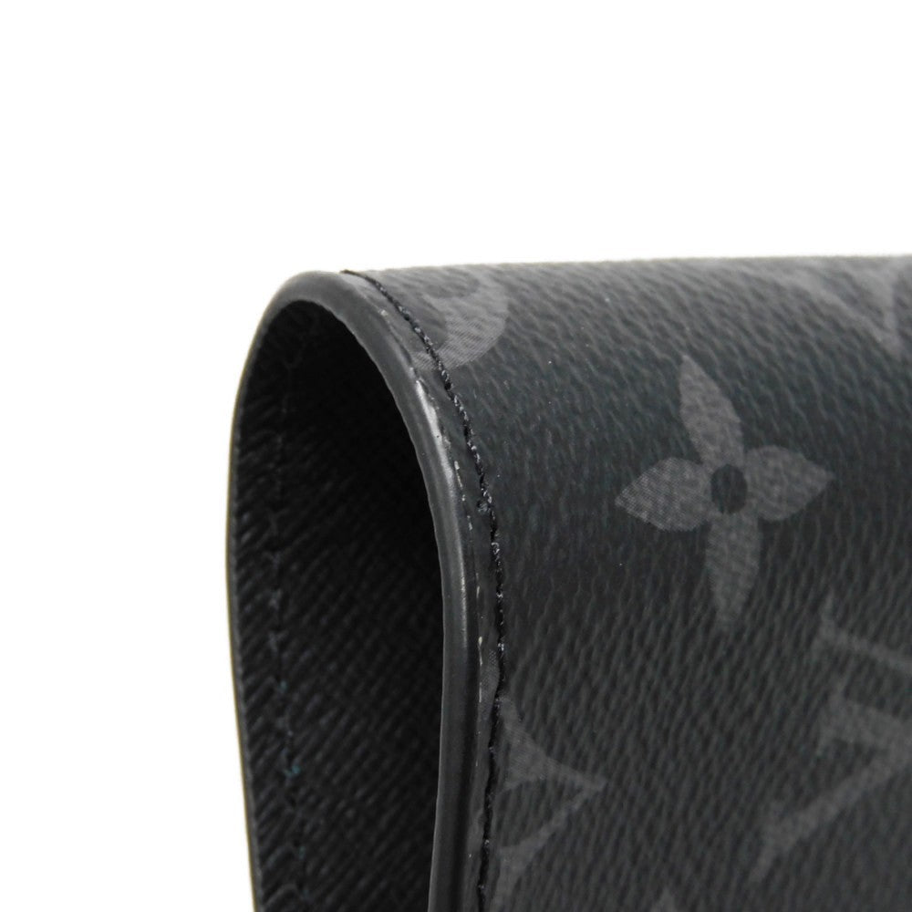 LOUIS VUITTON business bag GI0273 Monogram Eclipse canvas x grain leather Noir Monogram Eclipse Porto Document Frank GM
