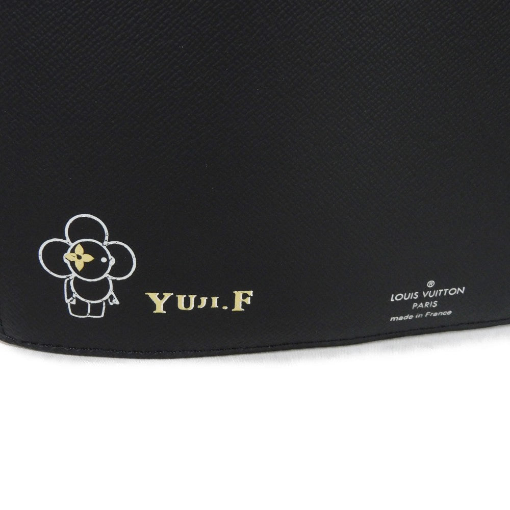 LOUIS VUITTON business bag GI0273 Monogram Eclipse canvas x grain leather Noir Monogram Eclipse Porto Document Frank GM