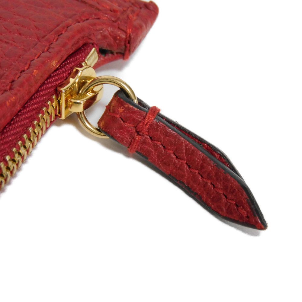 GUCCI Bifold Wallet 546588 Textured leather Red Petit Marmont GG Marmont Compact Zip Wallet