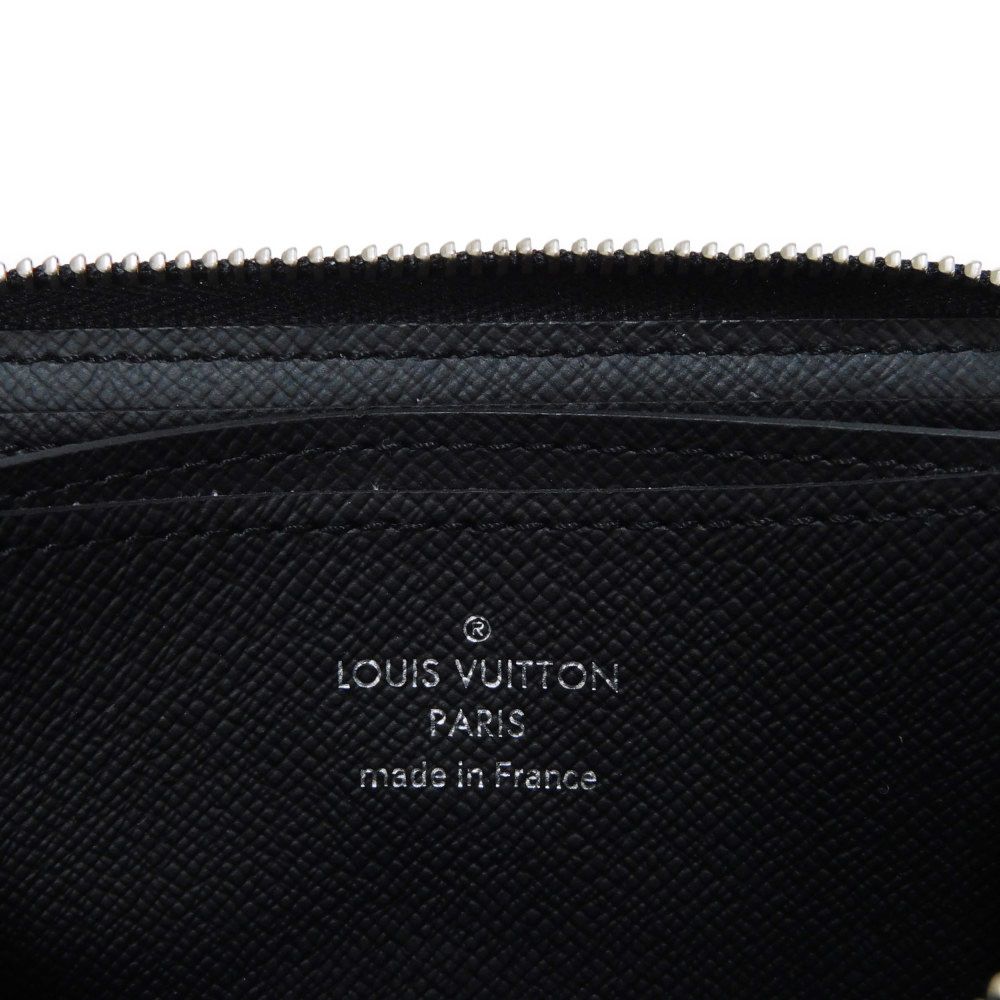 LOUIS VUITTON Coin case N63076 Damier Graphite canvas x grained leather (embossed) Noir Damier Graphite Zippy coin purse