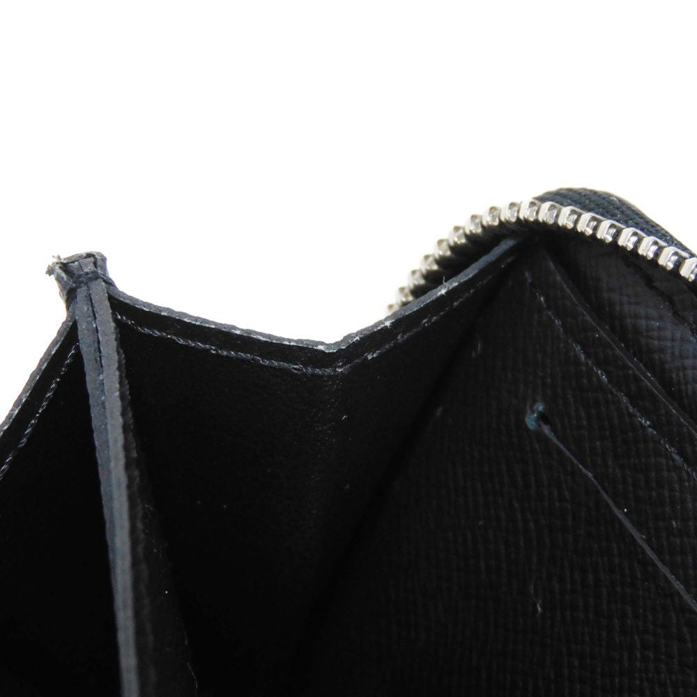 LOUIS VUITTON Coin case N63076 Damier Graphite canvas x grained leather (embossed) Noir Damier Graphite Zippy coin purse