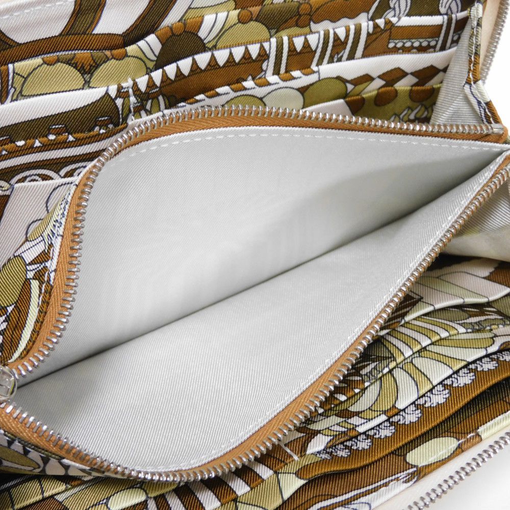 HERMES Long Wallet Purse Epsom , Barenia Nata Patisserie Française Azap Long Silk Inn