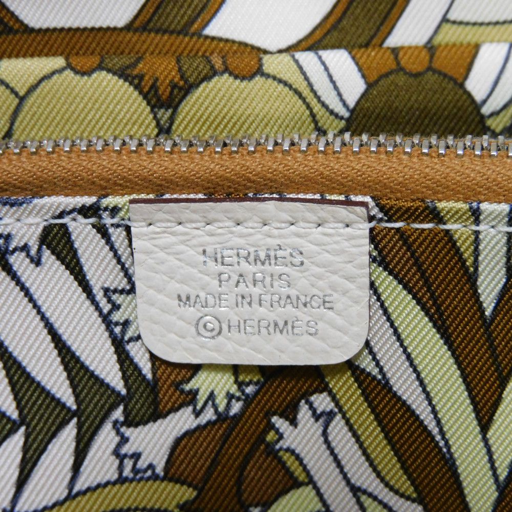 HERMES Long Wallet Purse Epsom , Barenia Nata Patisserie Française Azap Long Silk Inn