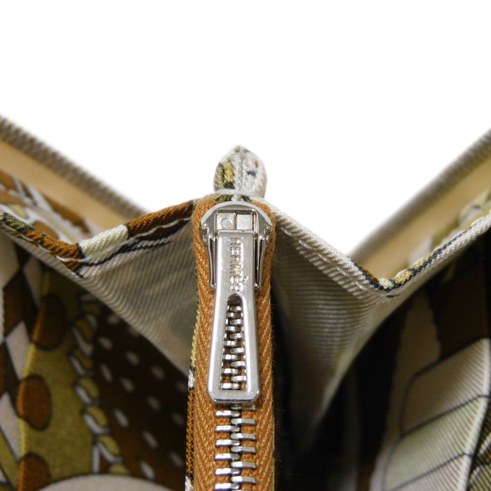 HERMES Long Wallet Purse Epsom , Barenia Nata Patisserie Française Azap Long Silk Inn