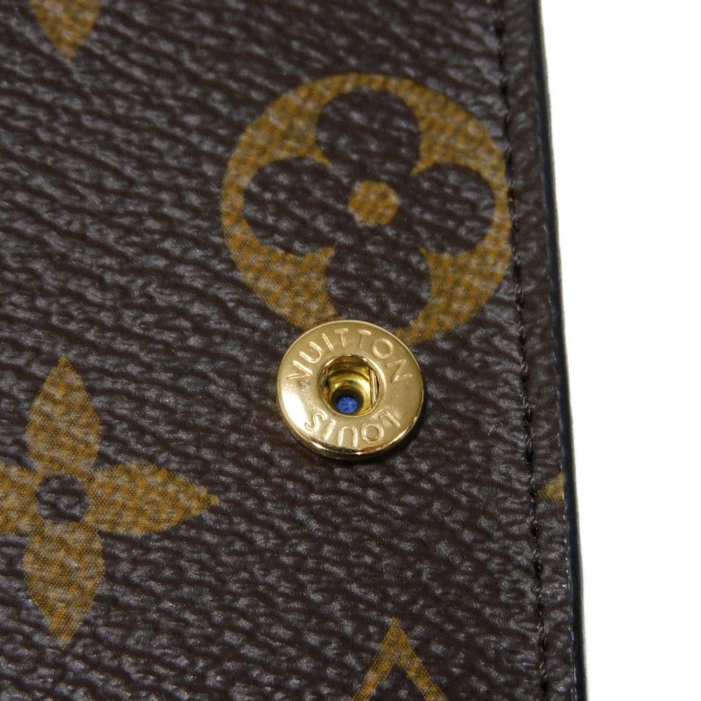 LOUIS VUITTON Bifold Wallet M63041 Monogram canvas x grain leather blue Monogram Pacific Compact wallet