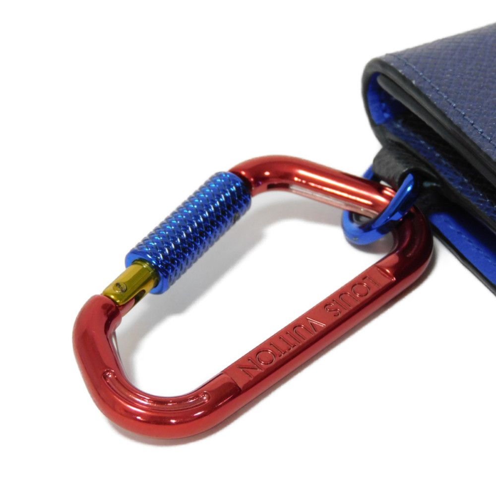 LOUIS VUITTON Bifold Wallet M63041 Monogram canvas x grain leather blue Monogram Pacific Compact wallet