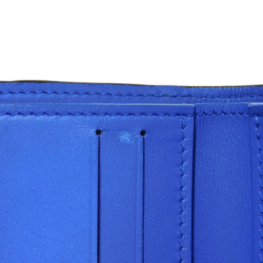 LOUIS VUITTON Bifold Wallet M63041 Monogram canvas x grain leather blue Monogram Pacific Compact wallet