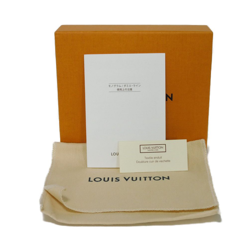 LOUIS VUITTON Coin case N63070 Damier canvas x grain leather (embossed) Ebene Damier Zippy coin purse