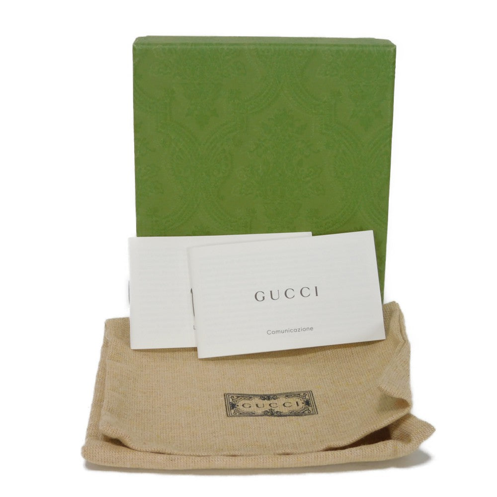 GUCCI Pouch 701062 U22AG 5964 Textured leather Light pink logo Bananya Heart Shape Coin Case Women Used