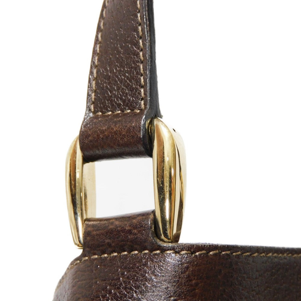 GUCCI Tote Bag 130733 GG canvas x calf leather beige GG canvas Abby Tote