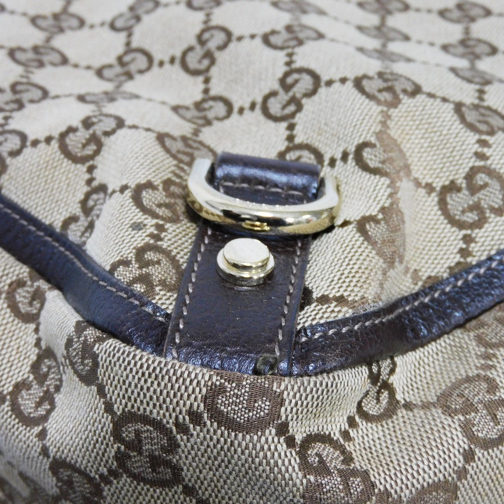 GUCCI Tote Bag 130733 GG canvas x calf leather beige GG canvas Abby Tote