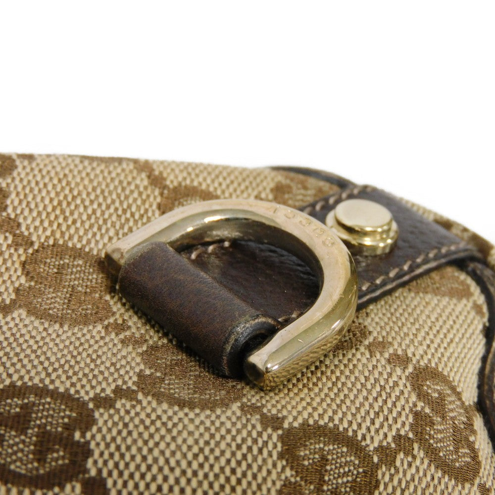 GUCCI Tote Bag 130733 GG canvas x calf leather beige GG canvas Abby Tote