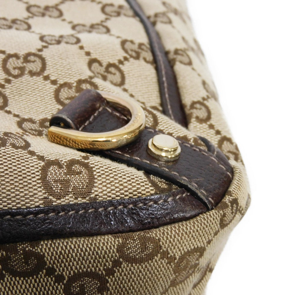 GUCCI Tote Bag 130733 GG canvas x calf leather beige GG canvas Abby Tote