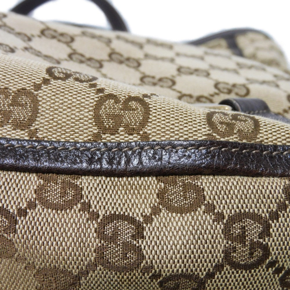 GUCCI Tote Bag 130733 GG canvas x calf leather beige GG canvas Abby Tote