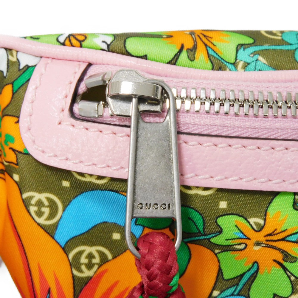 GUCCI Sling bag 650299 Nylon multicolor Interlocking G The North Face Waist Pouch