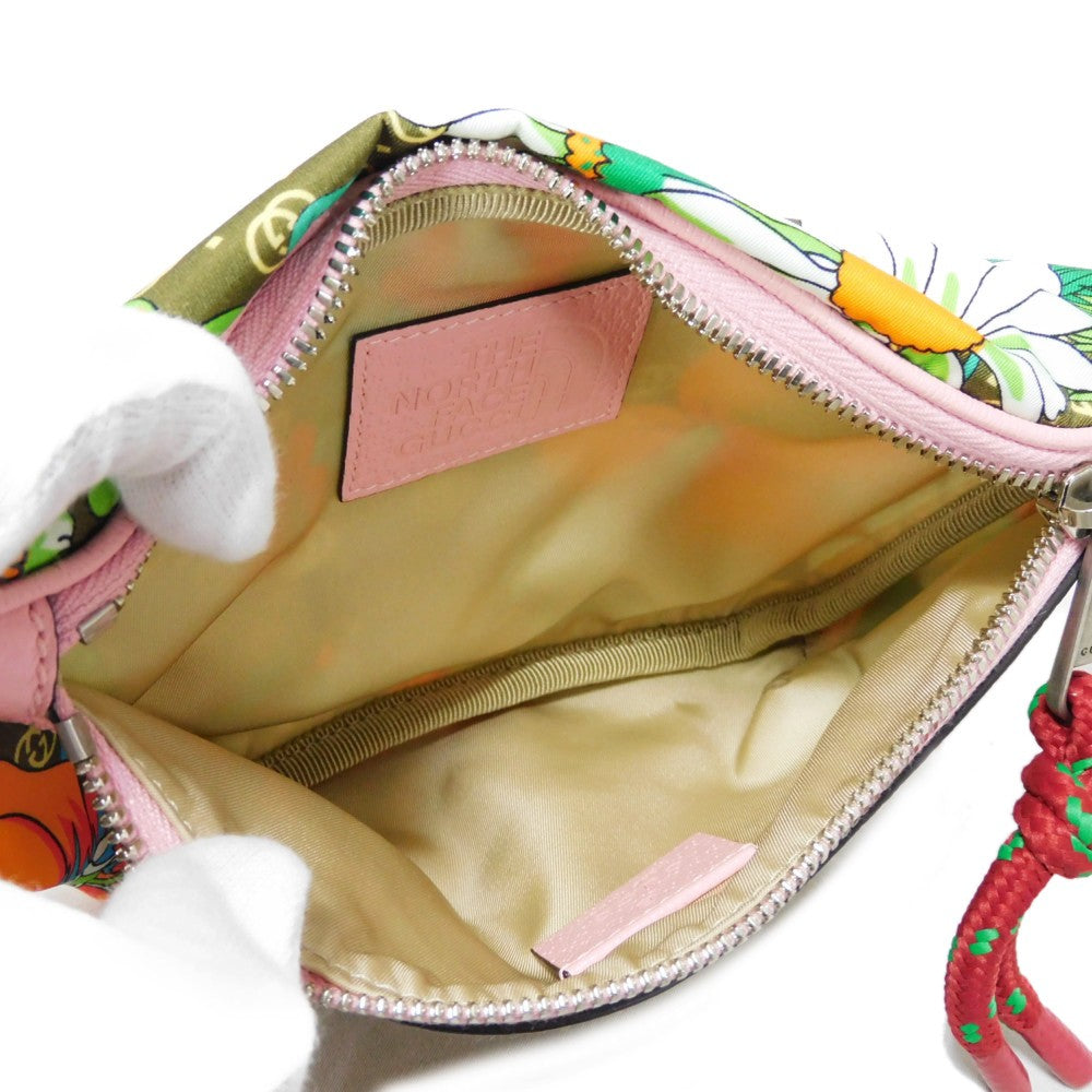 GUCCI Sling bag 650299 Nylon multicolor Interlocking G The North Face Waist Pouch