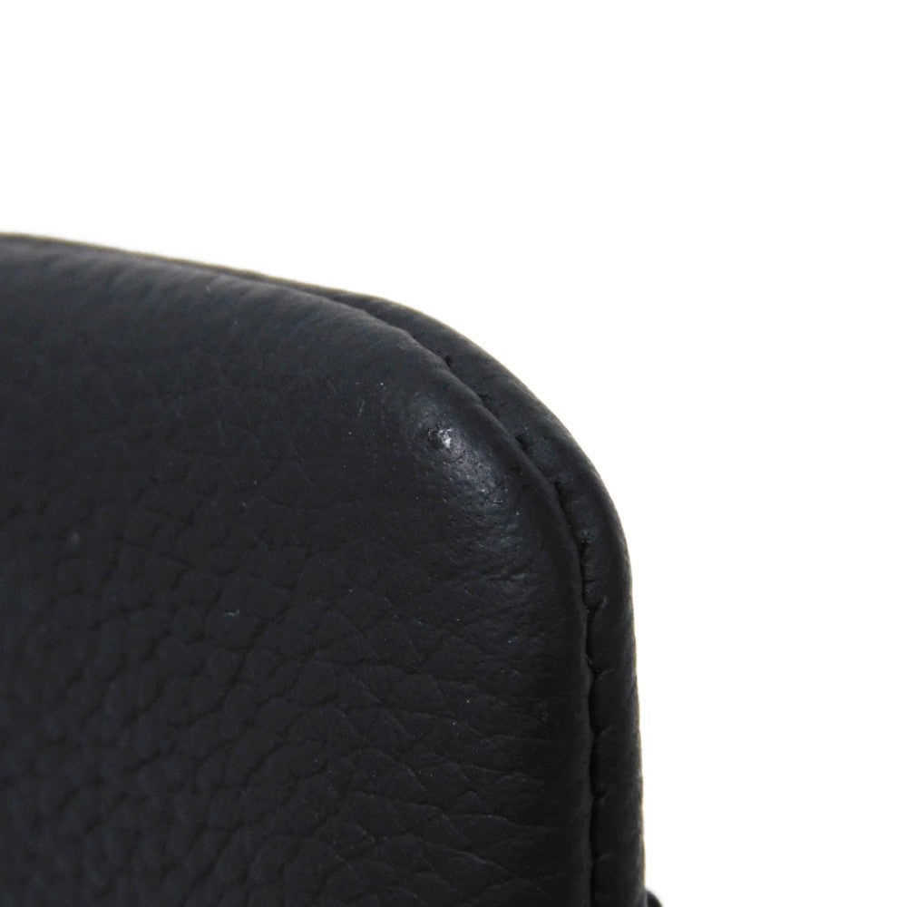 LOUIS VUITTON Coin case M81031 Grain leather (embossed) Noir LV Aerogram Card Key case Key holder Pochette Cle