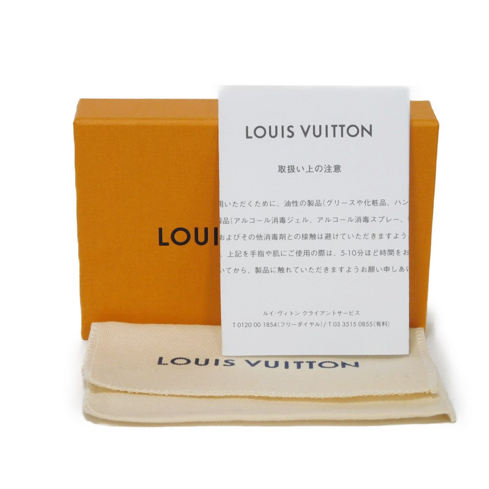 LOUIS VUITTON Coin case M81031 Grain leather (embossed) Noir LV Aerogram Card Key case Key holder Pochette Cle