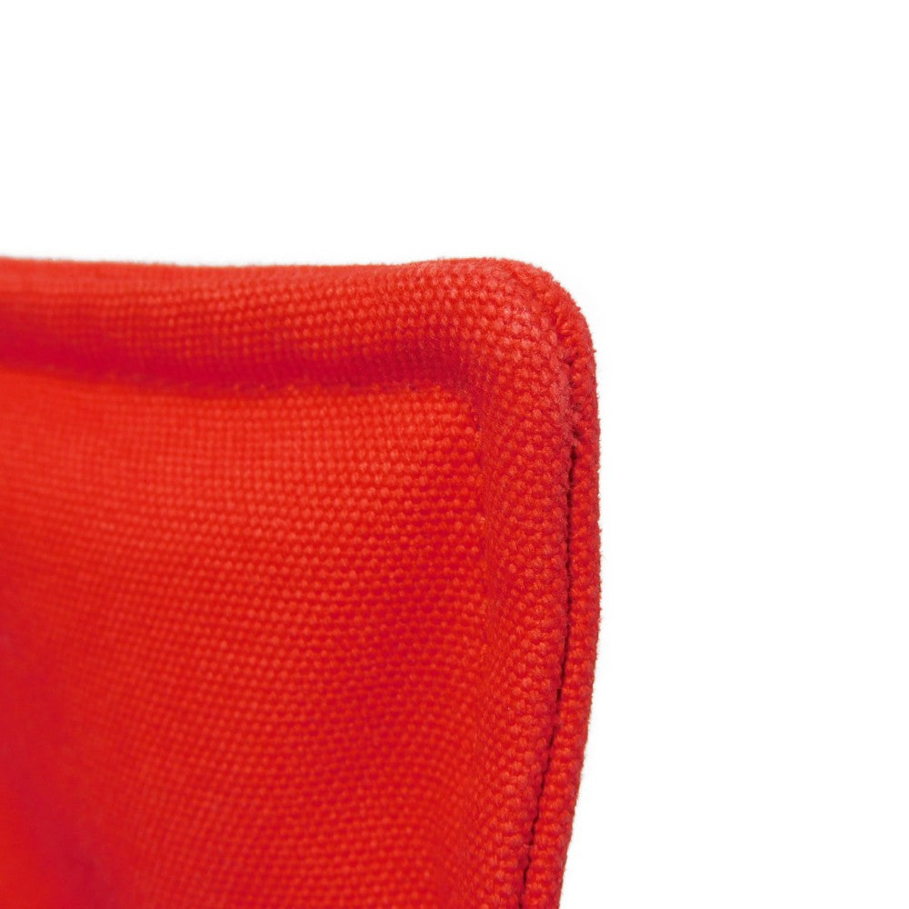 HERMES Clutch bag cotton Rouge viv Studs Velocipedist GM
