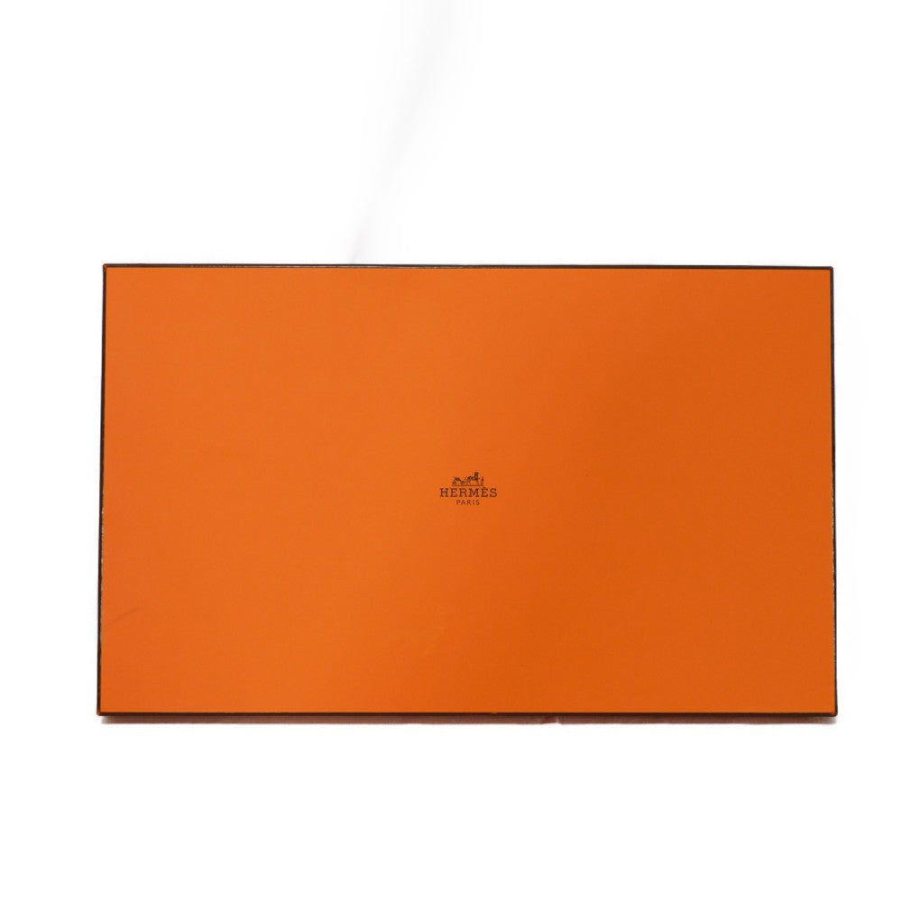 HERMES Clutch bag cotton Rouge viv Studs Velocipedist GM