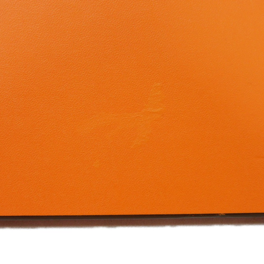 HERMES Clutch bag cotton Rouge viv Studs Velocipedist GM