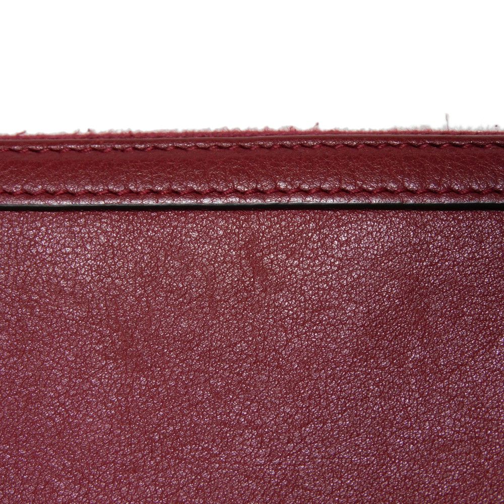 GUCCI Long Wallet Purse 658634 17Q0T 6207 Smooth Calfskin Leather Rosso Ancora GG Marmont Diana zip around wallet
