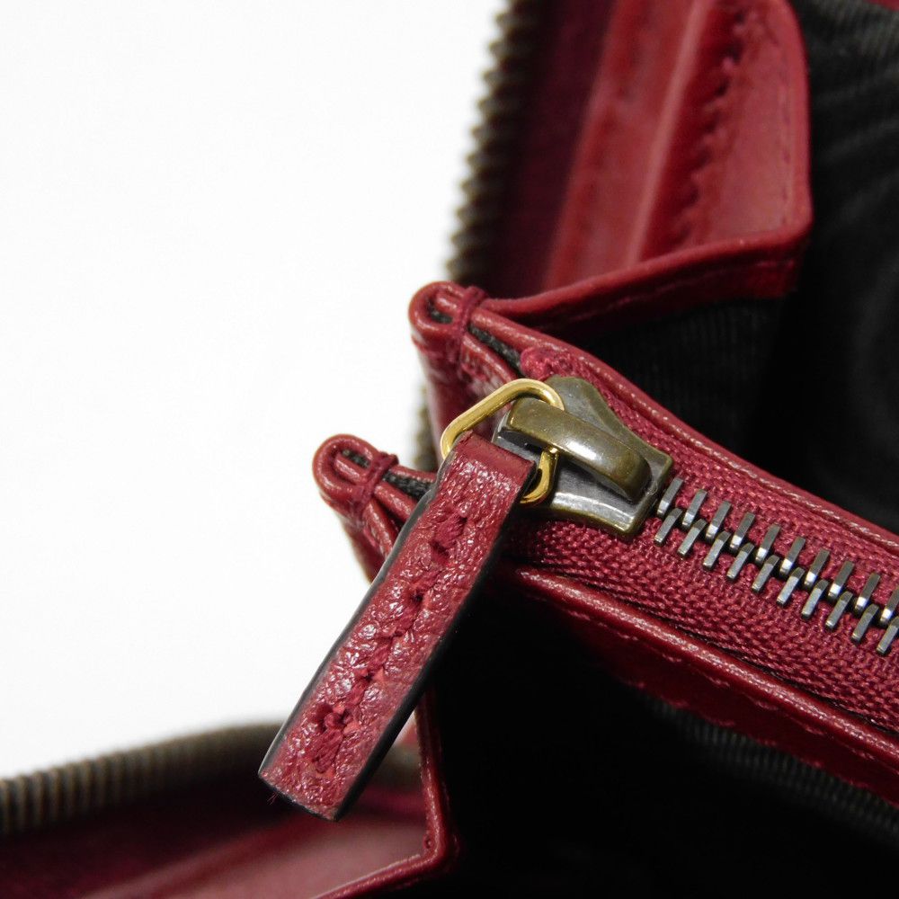 GUCCI Long Wallet Purse 658634 17Q0T 6207 Smooth Calfskin Leather Rosso Ancora GG Marmont Diana zip around wallet