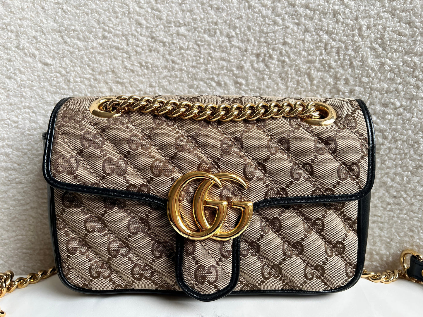 Gucci GG Beige Marmont Mini Shoulder Bag (RRP £1,470)