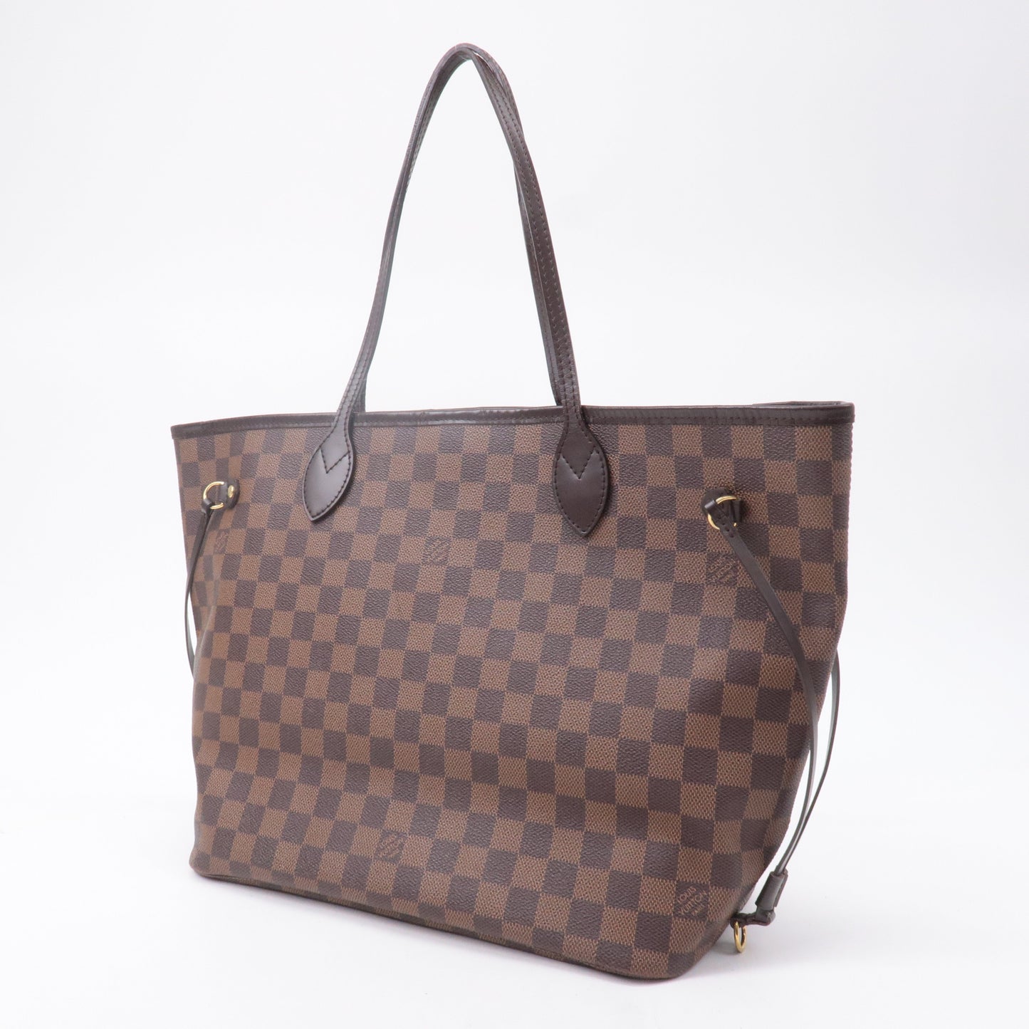Louis Vuitton Damier Neverfull MM Tote Bag Brown N51105