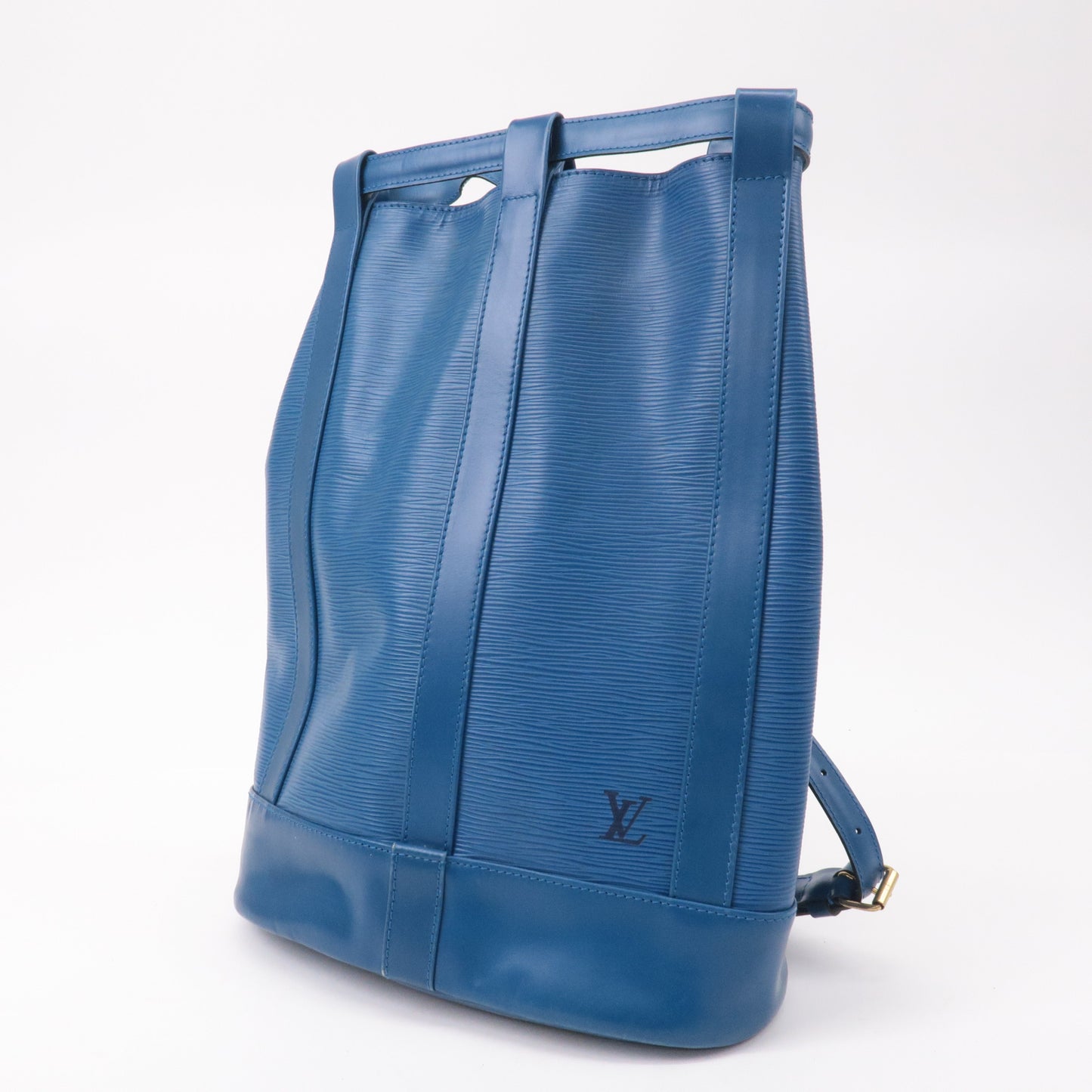 Louis Vuitton Epi Randonnee PM Laundry Bag Toledo Blue M52355