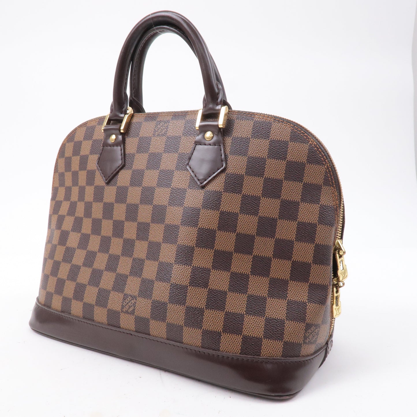 Louis Vuitton Damier Ebene Alma Hand Bag Brown N51131