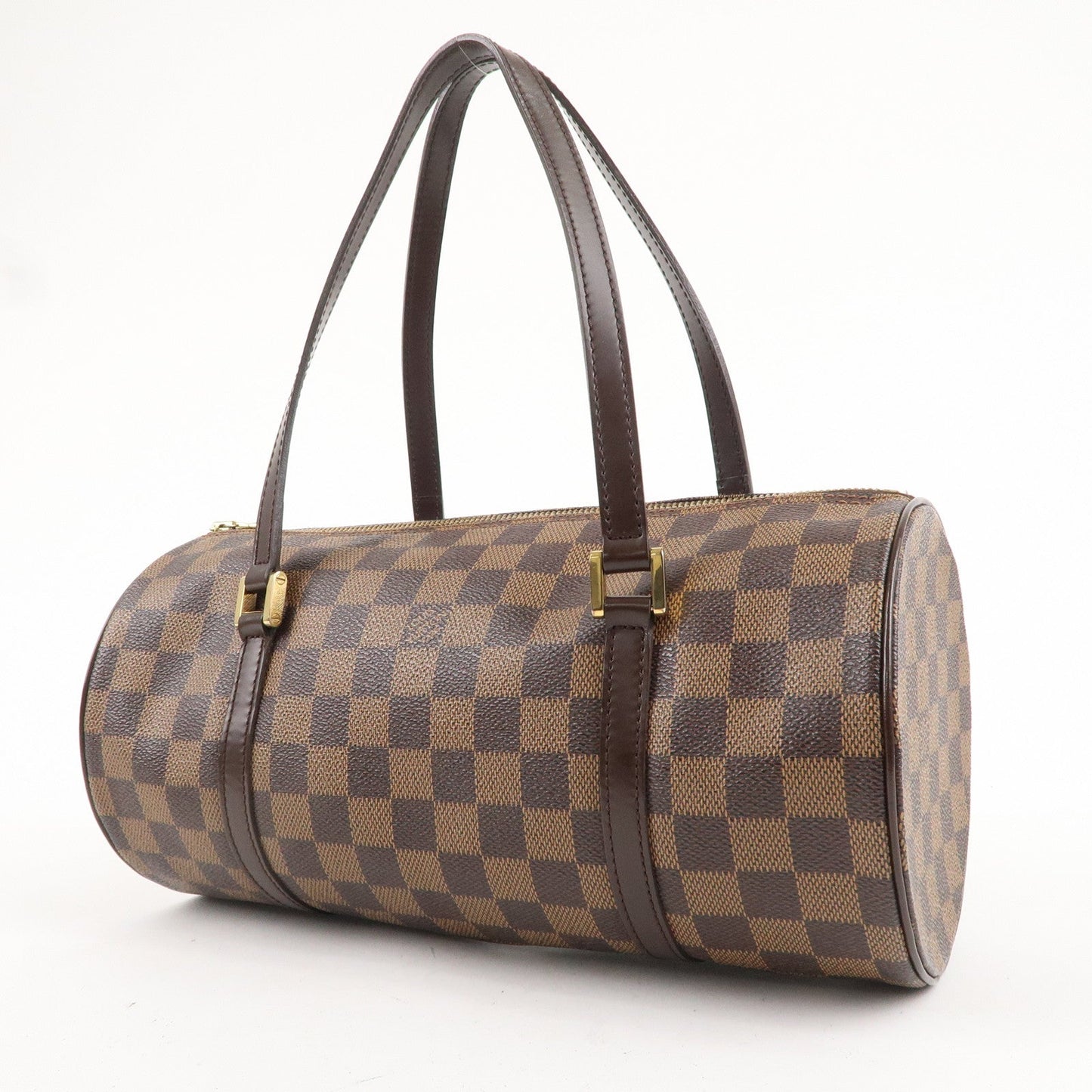 Authe Louis Vuitton Damier Papillon 30 Hand Bag & Pouch Brown N51303