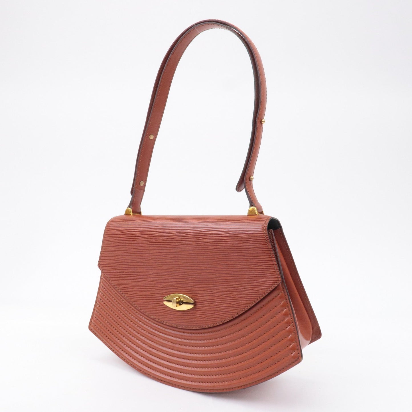 Louis Vuitton Epi Tilsit Shoulder Hand Bag Kenya Brown M52483