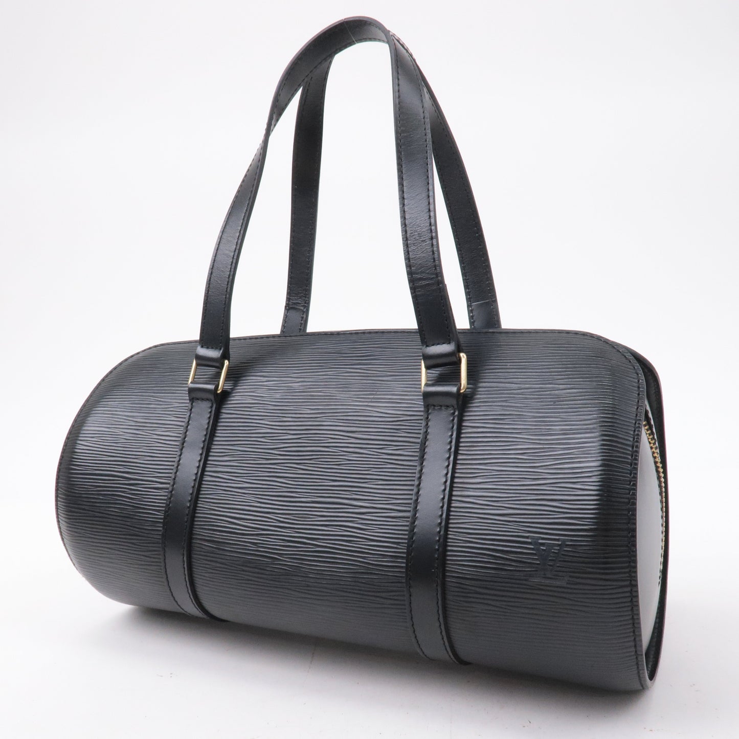 Louis Vuitton Epi Soufflot Hand Bag Pouch Noir Black M52862