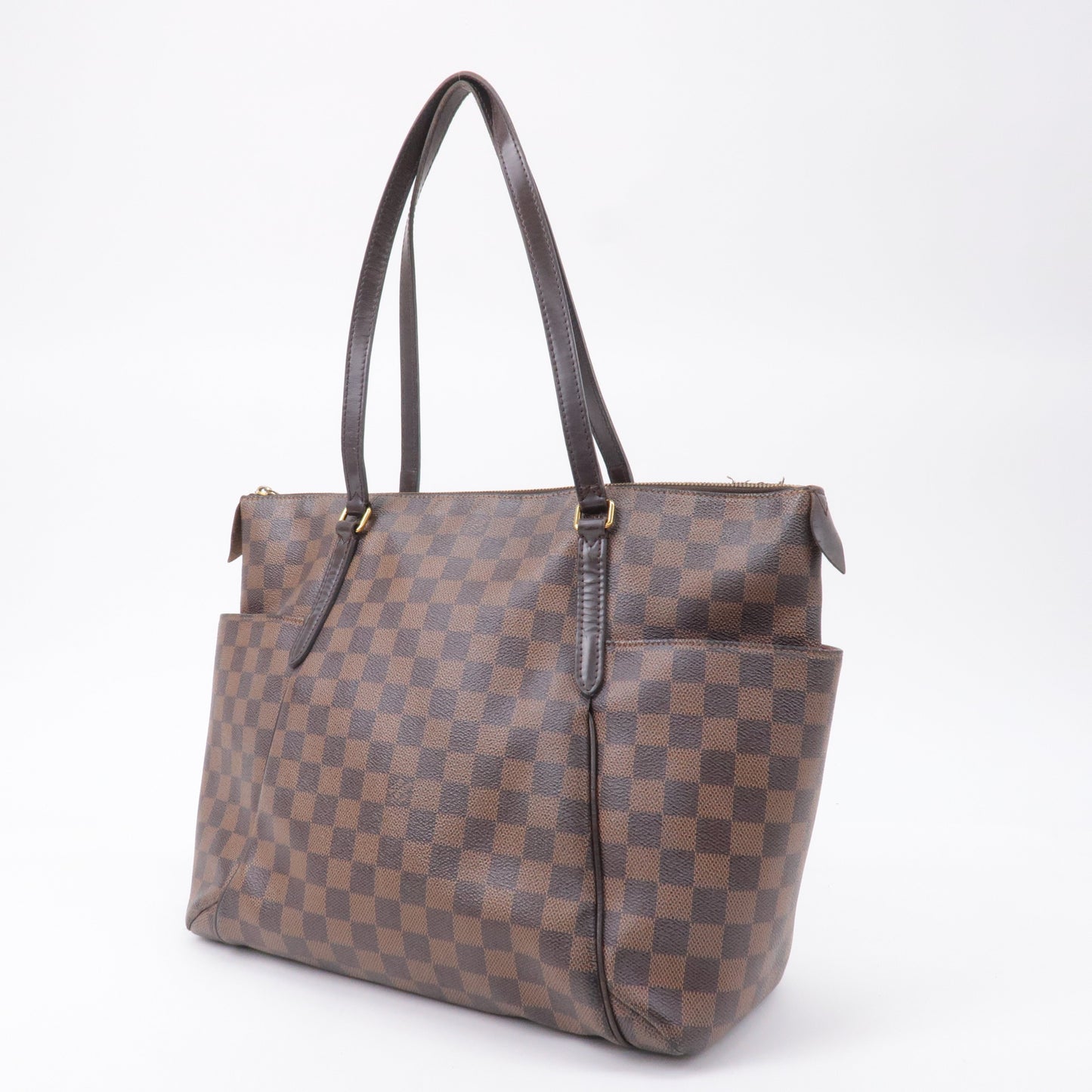 Louis Vuitton Damier Totally MM Shoulder Bag Brown N41281