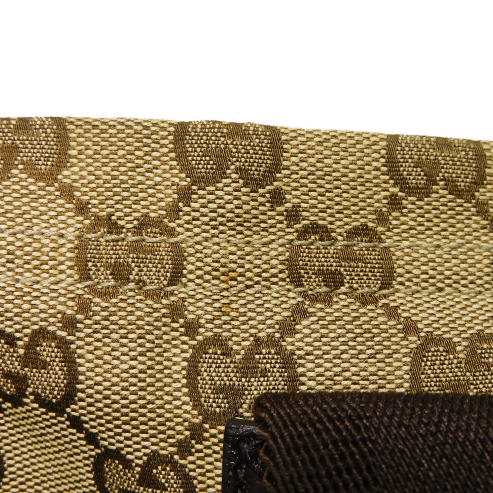 GUCCI Tote Bag 189669 GG canvas x calf leather (embossed) beige Logo embossing GG canvas tote