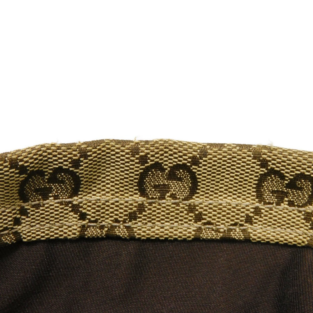 GUCCI Tote Bag 189669 GG canvas x calf leather (embossed) beige Logo embossing GG canvas tote