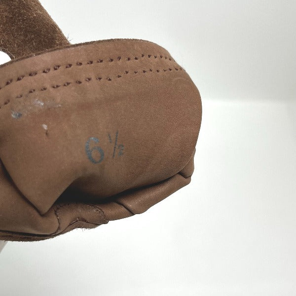 HERMES gloves suede Dark brown Women ‚U 1/2 Used