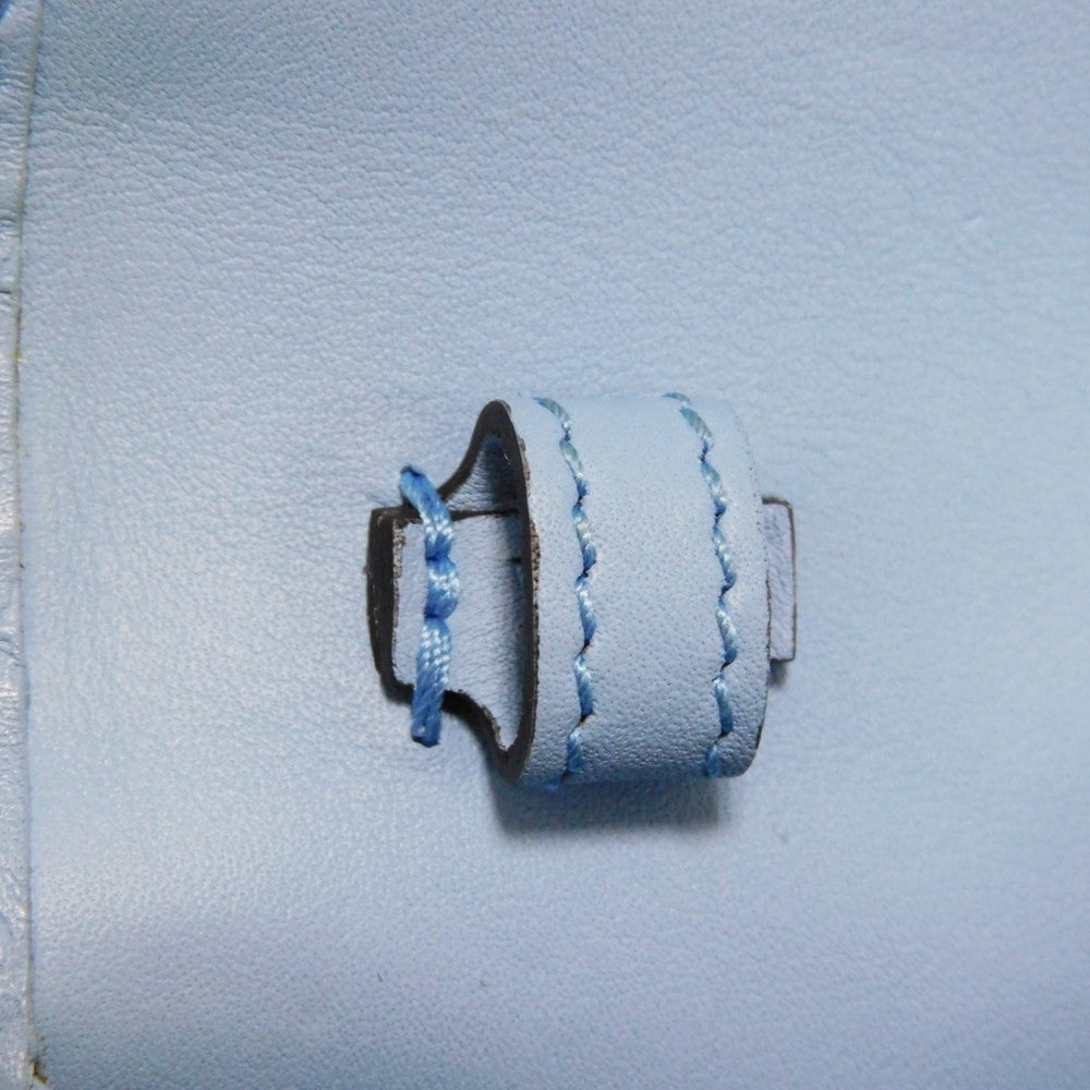 GUCCI Long Wallet Purse 466507 BMJ1G 4503 GG striped leather Light blue Micro GG Shima Guccissima Shoulder Wallet