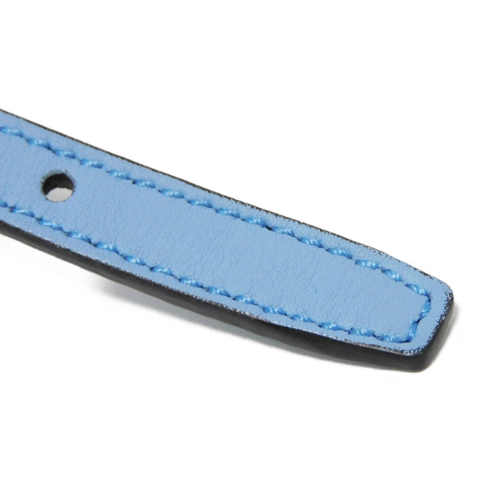 GUCCI Long Wallet Purse 466507 BMJ1G 4503 GG striped leather Light blue Micro GG Shima Guccissima Shoulder Wallet
