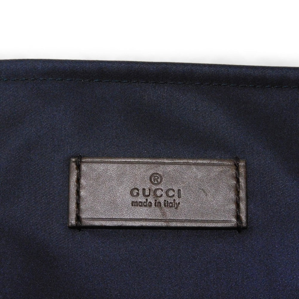 GUCCI Shoulder Bag 270410 F951N 8611 Nylon Navy x red web Diamante messenger bag mens Used