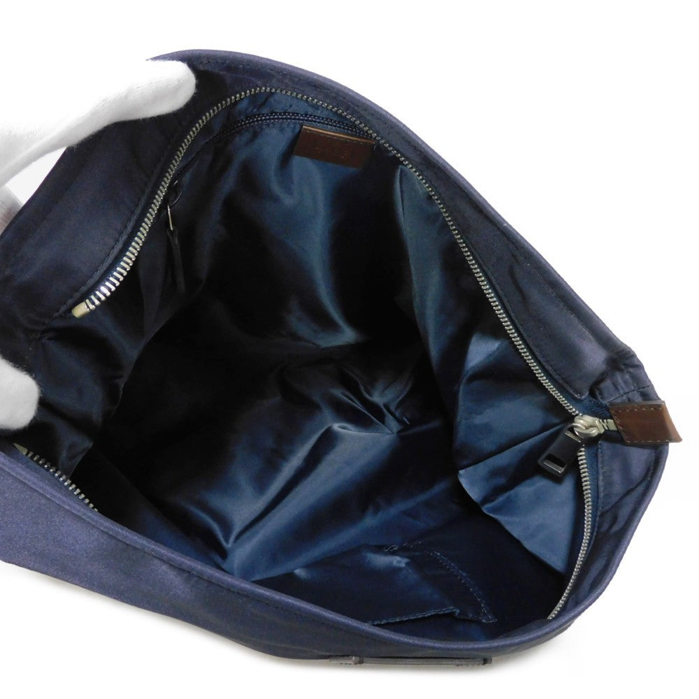 GUCCI Shoulder Bag 270410 F951N 8611 Nylon Navy x red web Diamante messenger bag mens Used